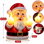 Frecher Weihnachtsmann™ – LED Mittelfinger Weihnachtsdeko