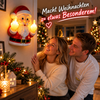 Frecher Weihnachtsmann™ – LED Mittelfinger Weihnachtsdeko