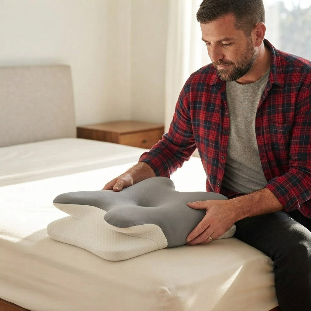 Ergonomisk Memory Foam Nakke Pude